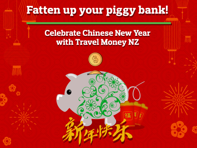 Chinese new year piggy bank