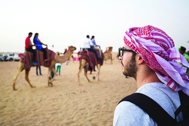 United Arab Emirates desert camels