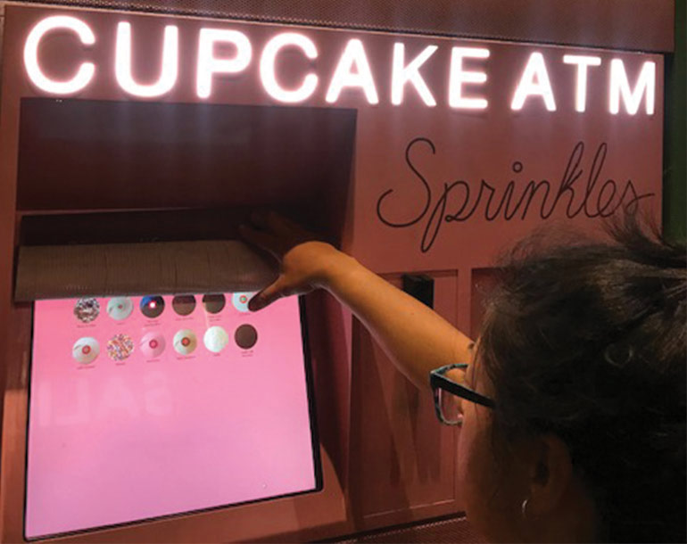 Cupcake vending machine